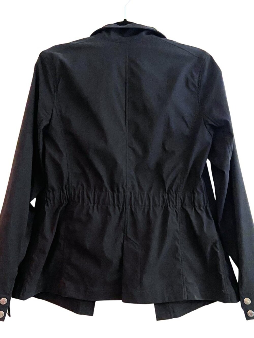 Anatomie Women's Jane Snap Button Jacket Charcoal Gray Windbreaker Travel Sz M - Picture 4 of 11
